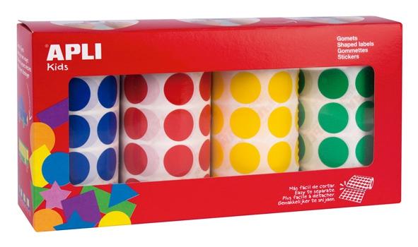APLI - GOMETS ROLLO 59h CIRCULO Ø 20 mm (AM-AZ-RJ-VD) 7.080 uds. () (Ref.13793)
