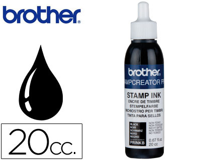 BROTHER - TINTA PARA REENTINTADO NEGRO 20 CC PARA SELLOS AUTOMATICOS (Ref.PRINKB)