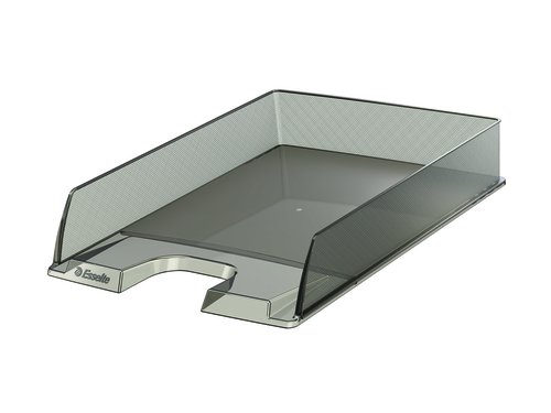 ESSELTE - Bandeja de Sobremesa Europost 250X350X65 Fumé Poliestireno Apilable (Ref.623604)