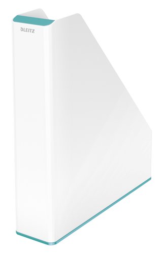 LEITZ - REVISTERO PLASTICO WOW DUAL TURQUESA/BLANCO (Ref.53621051)