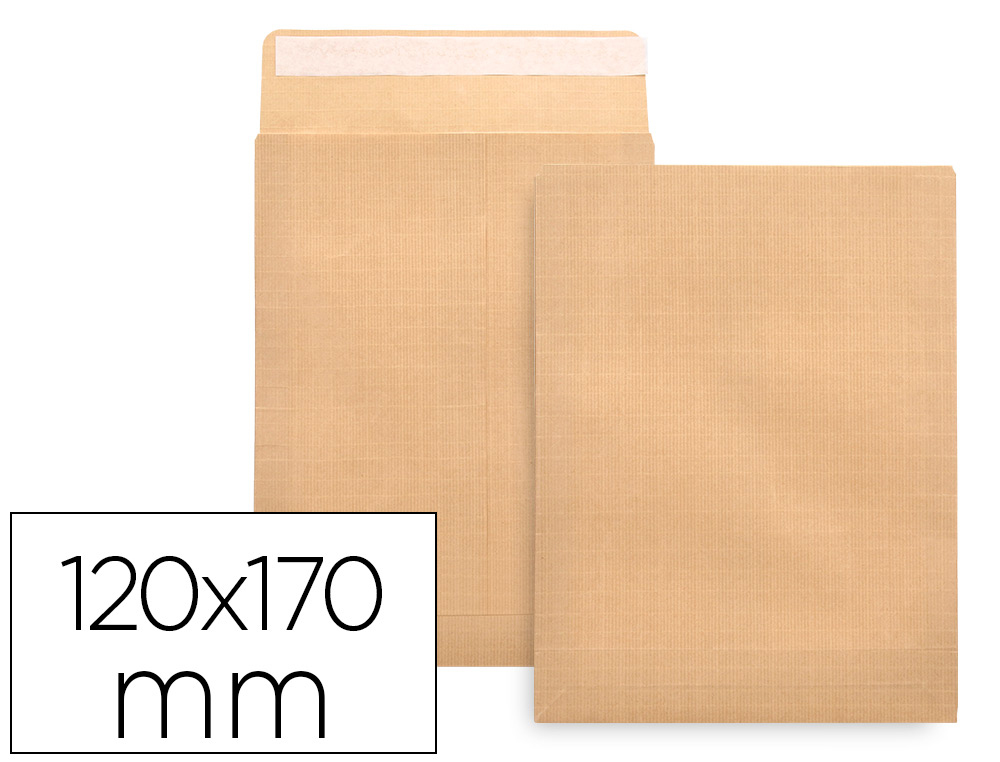 LIDERPAPEL - SOBRE BOLSA N.2 KRAFT SALARIOS 120X176 MM ENGOMADO CAJA DE 500 UNIDADES (Ref.SB47)