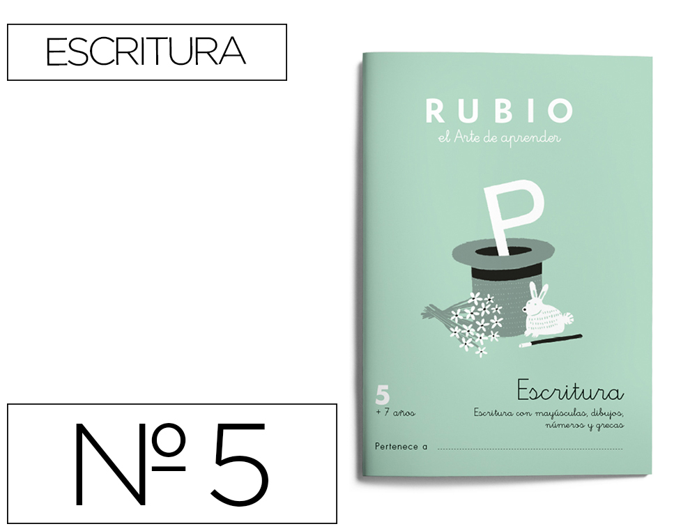 RUBIO - Cuaderno ESCRITURA 5 (Ref.C5)