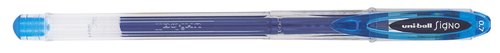 UNI-BALL - BOLIGRAFO ROLLER UM-120 SIGNO 0,7 MM TINTA GEL COLOR AZUL CLARO (Ref.UM1200320)