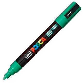 UNI-BALL - Marcador especial PC-5M punta de 1,8-2,5 mm. Lavable Carteleria, postes.Verde (Ref.152686000)