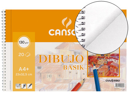 CANSON - Bloc Dibujo Basik 20 Hojas 23x32,5 cm 130 Gr (Ref.200409580)