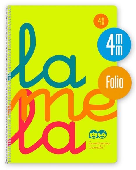 LAMELA - Cuaderno Fº polipropileno C4 80 hojas 90 grs amarillo (Ref.7FTP004A)