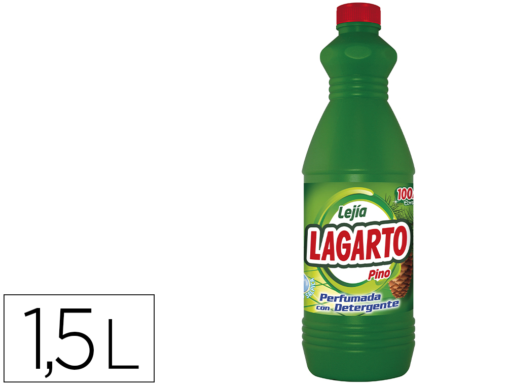 LEJIA CON DETERGENTE LAGARTO PINO BOTELLA DE 1,5 L (Ref.0160501)