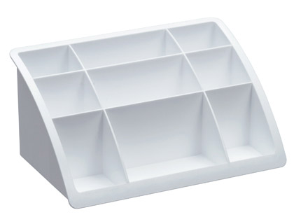 OFFISYS - ORGANIZADOR SOBREMESA PLASTICO TIMELESS BLANCO 198X128X93 MM (Ref.1133-100000)