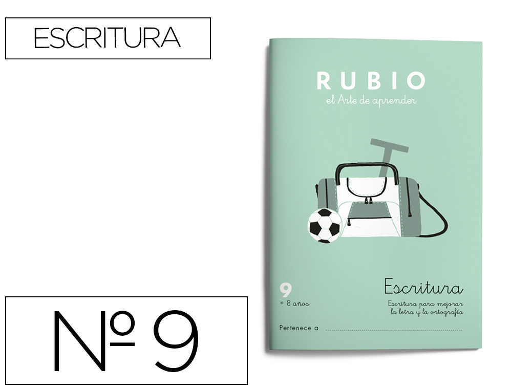 RUBIO - Cuaderno ESCRITURA 9 (Ref.C9)