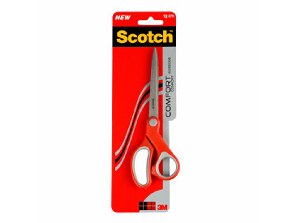SCOTCH - Tijeras Comfort 18 cm Rojo Acero inoxidable (Ref.FT600004004)