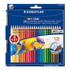 STAEDTLER - LAPICES ACUARELABLES 144 10 NORIS CLUB AQUARELL estuche de 24 (Ref.144 10NC24)