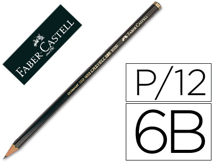 FABER CASTELL - Lápiz 9000 GRADUACIÓN 6B (Ref.119006)