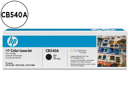 HP ( HEWLETT PACKARD ) - Toner Laser ORIGINALES 125A Negro (Ref.CB540A)