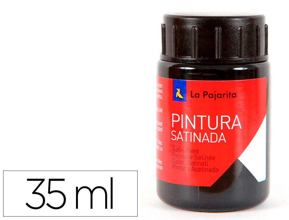 LA PAJARITA - PINTURA LATEX NEGRO 35 ML (Ref.L-22)
