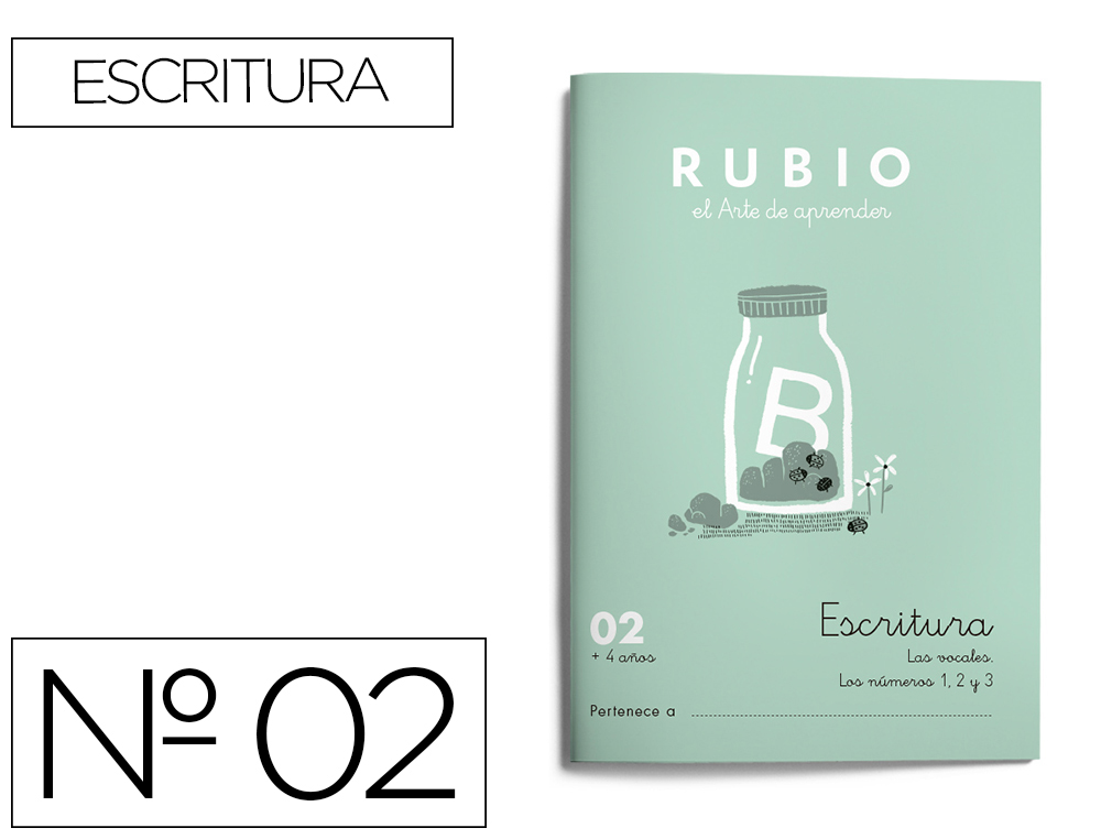 RUBIO - Cuaderno ESCRITURA 02 (Ref.C02)