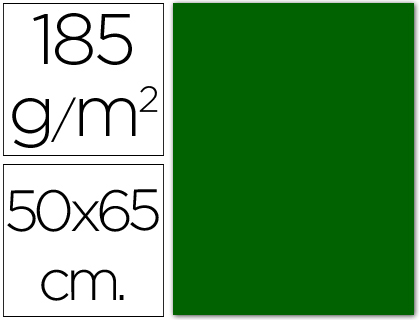 CANSON - Cartulina IRIS 50x65 cm Verde billar 185 gr (Ref.200040238)