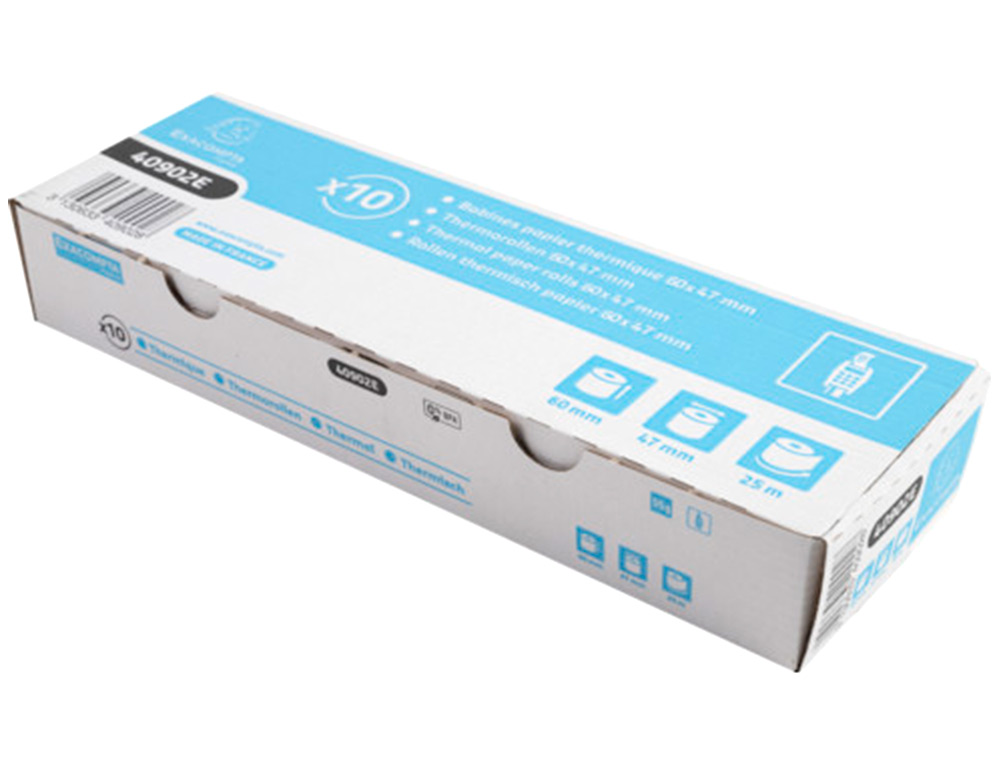 EXACOMPTA - Rollo PAPEL TERMICO 60X47X25 MT 55g (Ref.40902E)