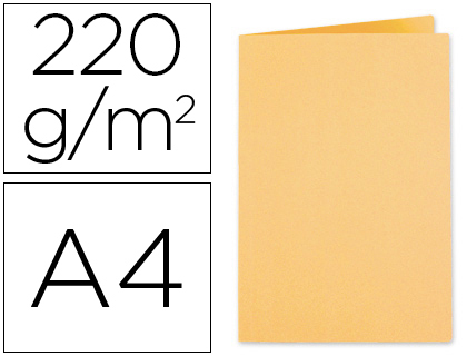 EXACOMPTA - Subcarpeta Foldyne A4/folio Cartulina reciclada Crema 250 G (Ref.410002E)