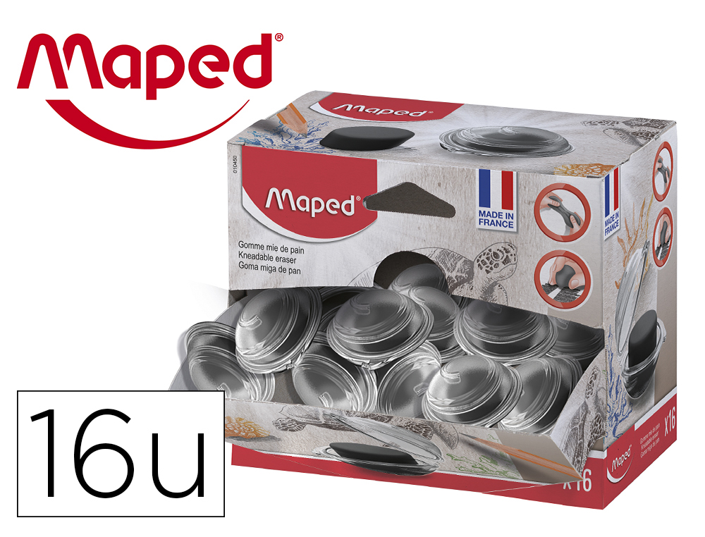 MAPED - GOMA MIGA DE PAN -PARA CARBONCILLO -CAJA DE 18 UNIDADES (Ref.010450)