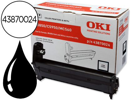 OKI - Tambor Negro 20.000 pág. Para C5850/5950 (Ref.43870024)
