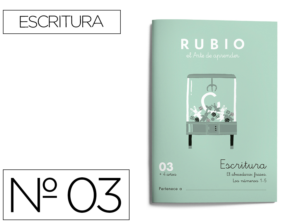 RUBIO - Cuaderno ESCRITURA 03 (Ref.C03)