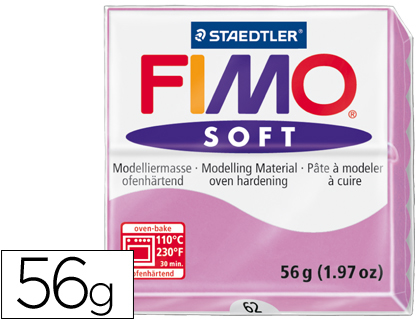 STAEDTLER - PASTA FIMO SOFT 56 GR COLOR VIOLETA CLARO (Ref.8020-62)