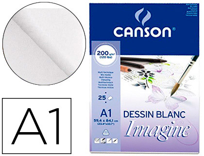 CANSON - Bloc IMAGINE 25 HOJAS 200G. A1 (Ref.200005969)