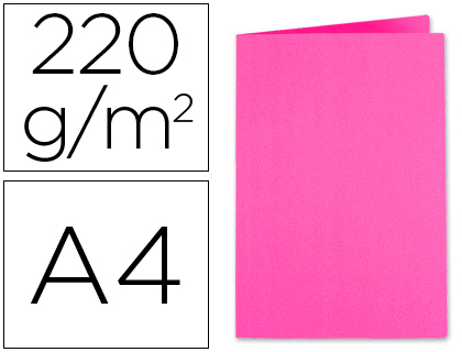 EXACOMPTA - Subcarpeta Foldyne A4/folio Cartulina reciclada Fucsia 250 G (Ref.410020E)
