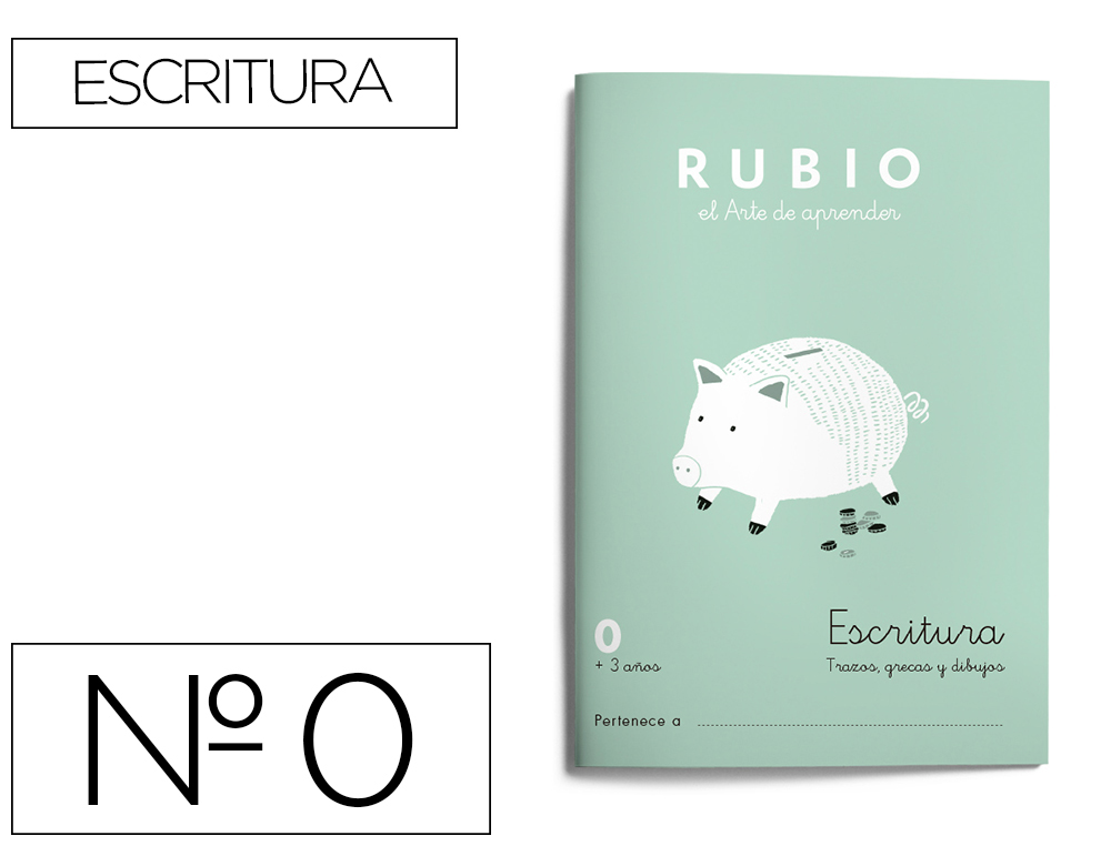 RUBIO - Cuaderno PREESCRITURA 0 (Ref.C0)