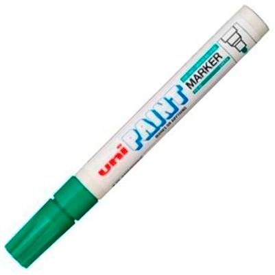 UNI-BALL - Marcador PERMANENTE PX-20 TINTA ACEITE PUNTA CONICA TRAZO 2.2-2.8 MM VERDE (Ref.545533000)