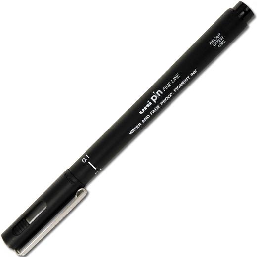 UNI-BALL - ROTULADOR CALIBRADO PIN MANGA 0,1 mm NEGRO (Ref.389171000)