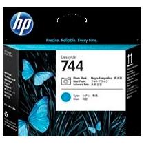 HP ( HEWLETT PACKARD ) - 744 Cabezal Foto Negro & Cián (Ref.F9J86A)
