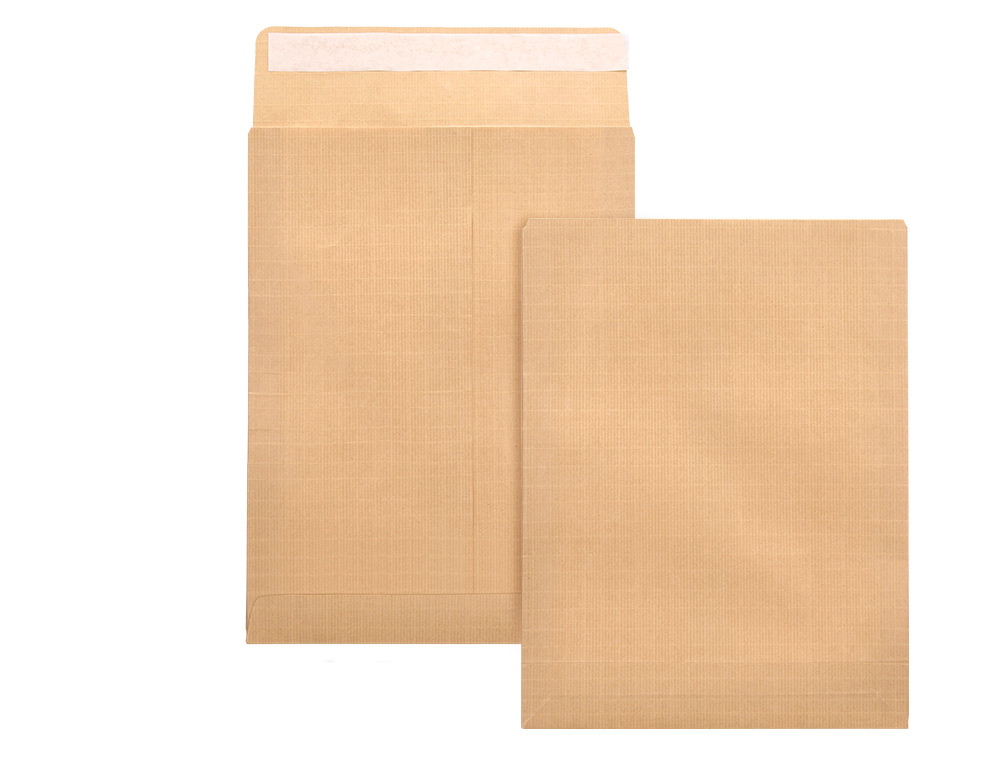 LIDERPAPEL - SOBRE BOLSA N.5 KRAFT DIN C5 162X229 MM TIRA DE SILICONA CAJA DE 500 UNIDADES (Ref.SB50)