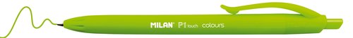 MILAN - Bolígrafo Retráctil P1 TOUCH COLOURS VERDE CLARO (Ref.176552212)