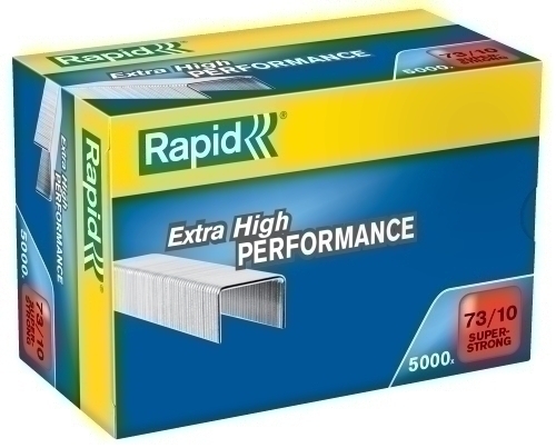 RAPID - GRAPAS 73/10MM SUPER STRONG GALVANIZADAS PARA GRAPADORA TENAZA CAJA 5000 (Ref.24890400)