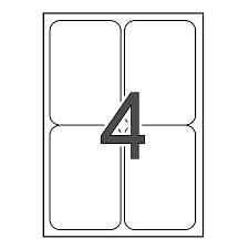 APLI - Etiquetas ILC Caja 100 hojas 400 ud 99,1x139 Blancas (Ref.2422)