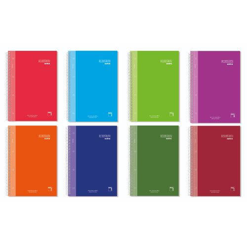 PACSA - BLOC PREMIUM EXTRA micro.tapa EXTRA A4 120h CUADRIC.5x5 90g COL.SUR.(8) (Ref.16481)