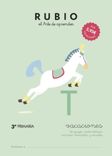 RUBIO - Cuaderno vacaciones repaso materias 3º primaria (Ref. VAC3P)