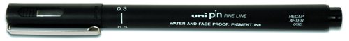 UNI-BALL - ROTULADOR CALIBRADO PIN MANGA 0,3 mm NEGRO (Ref.389239000)