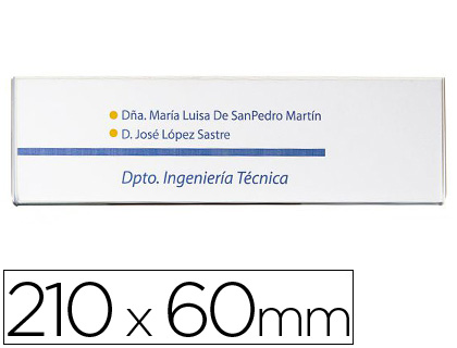 ARCHIVO 2000 - Rotulo texto adhesivo 210x60 mm Poliestireno (Ref.6154GCSTP)
