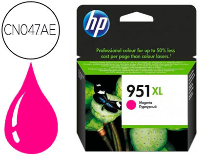 HP ( HEWLETT PACKARD ) - Cartuchos ORIGINALES Inyección De Tinta 951XL Magenta (Ref.CN047AE#BGY)