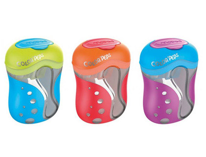 MAPED - Sacapuntas/Afilalapices COLOR PEPS 2 USOS CON DEPOSITO COLORES SURTIDOS (Ref.43111)