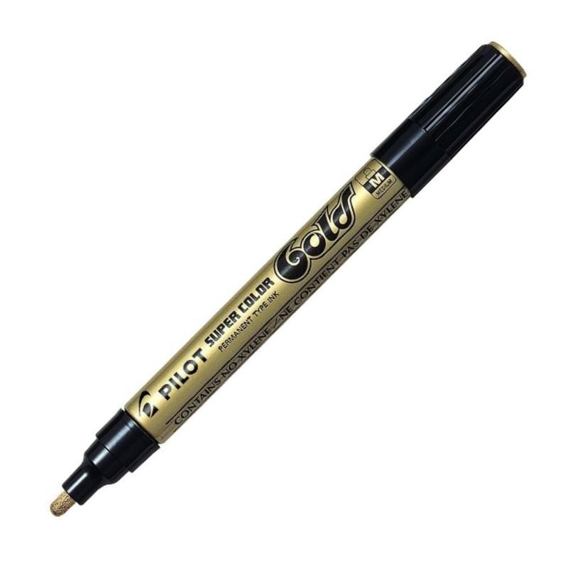 PILOT - Rotulador SUPER GOLD. COLOR ORO. (Ref.SC-G-M / NOROM)