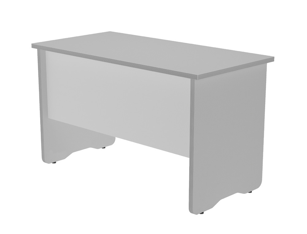 ROCADA - Mesa rectangular Serie Work Melamina sobre aglomerado 120x60cm Gris/Gris (Ref.2000AB02)