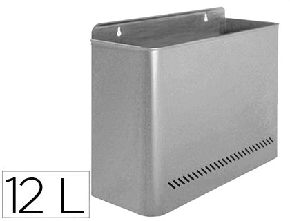 SIE - PAPELERA METALICA 99 DE PARED 45X13X29 CM GRIS (Ref.99-G)