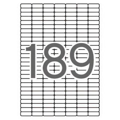 APLI - ETIQUETA ADHESIVAS TAMAÑO 25,4X10 MM REMOVIBLE PARA FOTOCOPIADORA LASER INK-JET CAJA 25 HOJAS CON (Ref.10198)