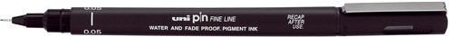 UNI-BALL - ROTULADOR CALIBRADO PIN MANGA 0,5 mm NEGRO (Ref.482356000)