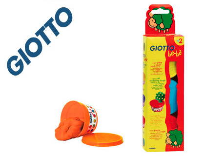 GIOTTO - PASTA PARA MODELAR BEBE PACK 3 COLORES SURTIDOS DERMATOLOGICAMENTE TESTADA (Ref.462501)