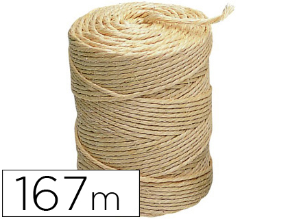 LIDERPAPEL - CUERDA SISAL 3 CABOS ROLLO 1 KG (Ref.CU02)