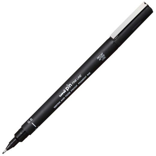 UNI-BALL - ROTULADOR CALIBRADO PIN MANGA 0,6 mm NEGRO (Ref.154625000)